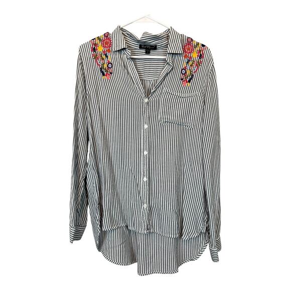 Womens embroidered Boho Bohemian Blouse Shirt Top Cottage Indie Hippie Small - Picture 2 of 6